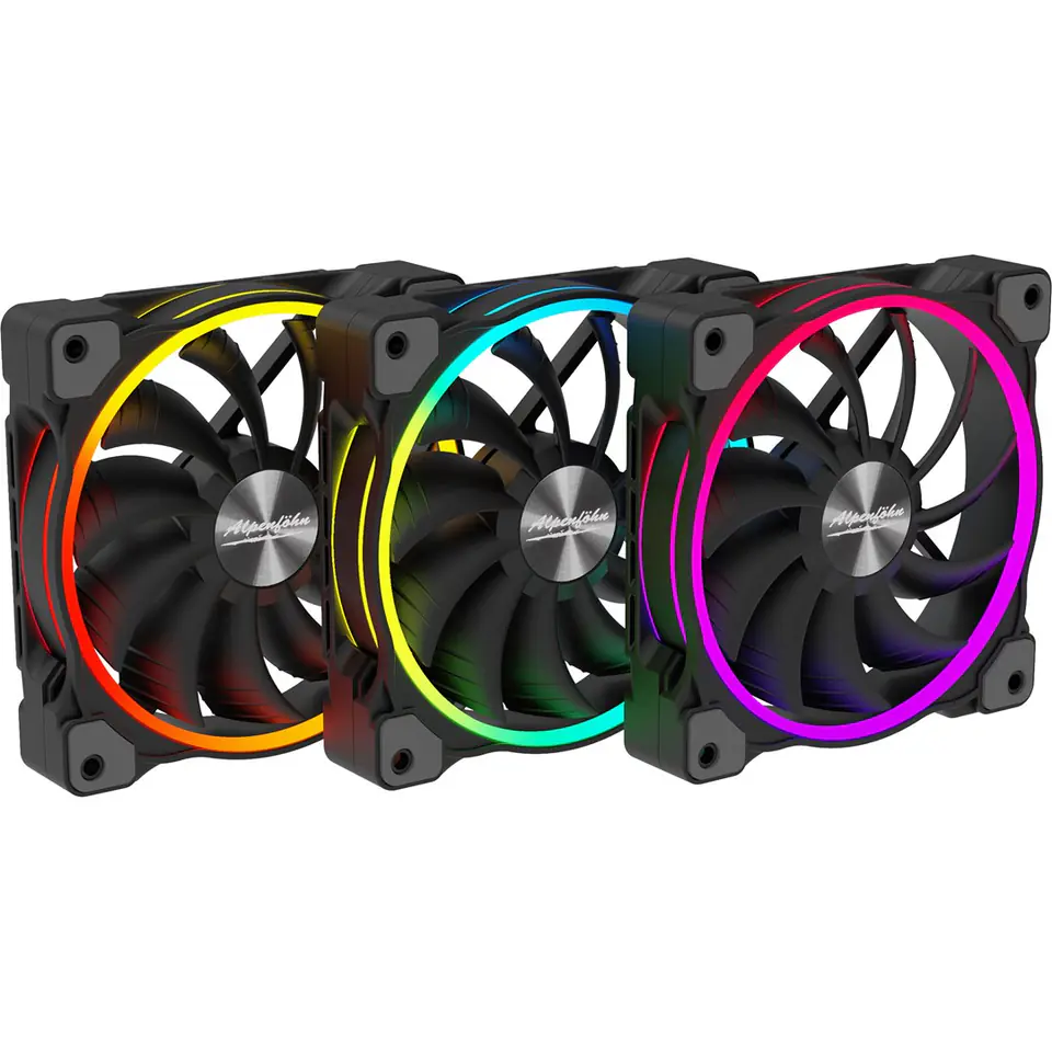 ⁨Alpenföhn Wing Boost 3 Computer case, Processor Fan 12 cm Black 3 pc(s)⁩ at Wasserman.eu