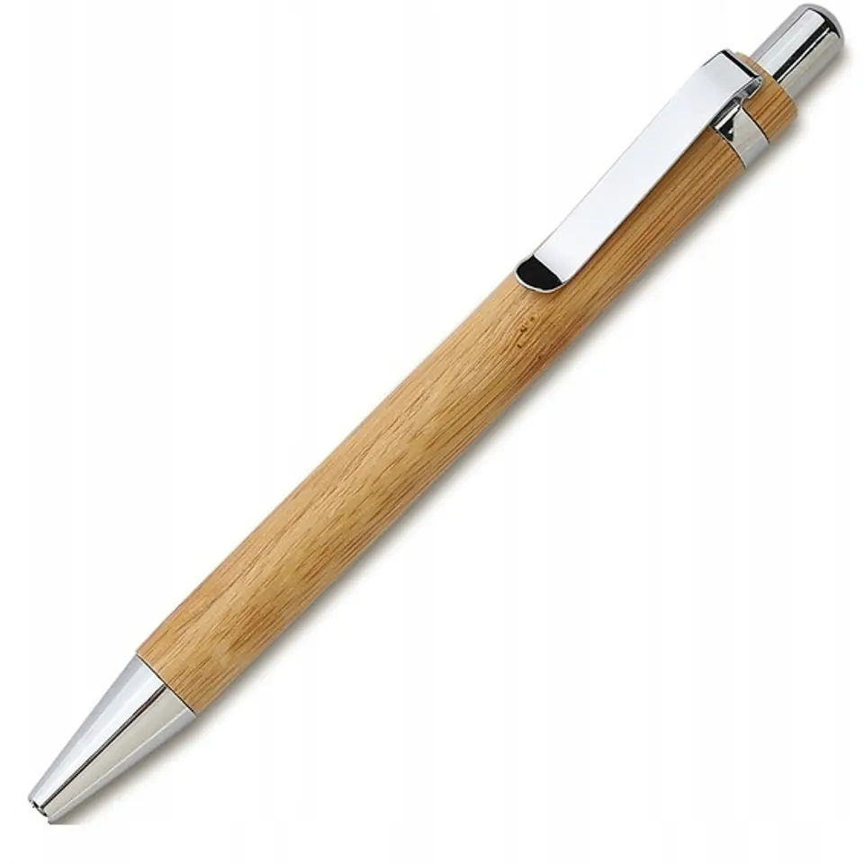 ⁨Długopis bambusowy niebieski wkład BULK⁩ w sklepie Wasserman.eu