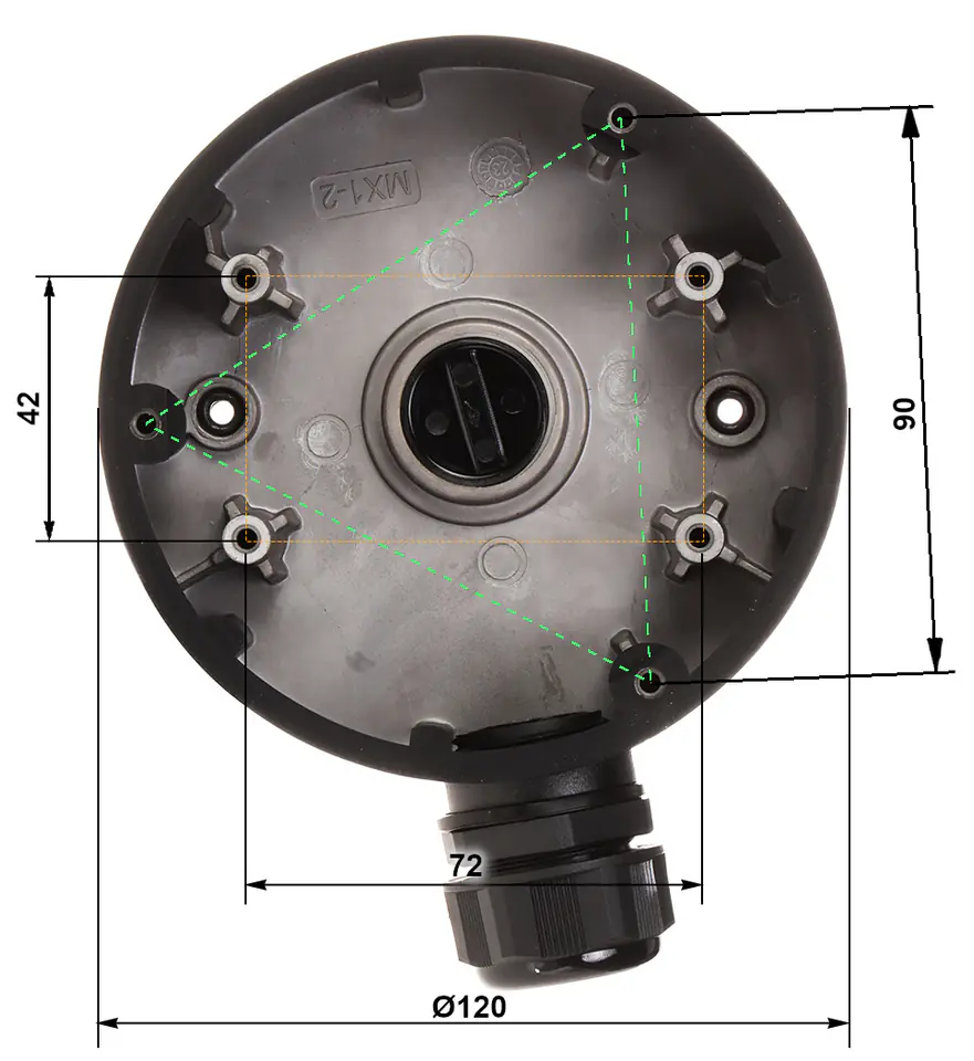 UCHWYT KAMERY DS-1280ZJ-DM46(BLACK) Hikvision w sklepie Wasserman.eu