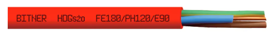 ⁨Fireproof cable PH120 FE180 E90 HDGS 3x1,5 żo 300/500V B2ca-s1a d0 a1 B52051 /drum/⁩ at Wasserman.eu