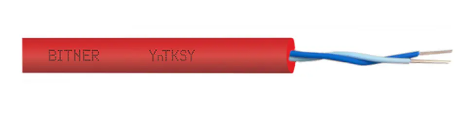 ⁨BITNER YNTKSY FIRE SIGNALLING CABLE 1X2X0,8 - 100M⁩ at Wasserman.eu