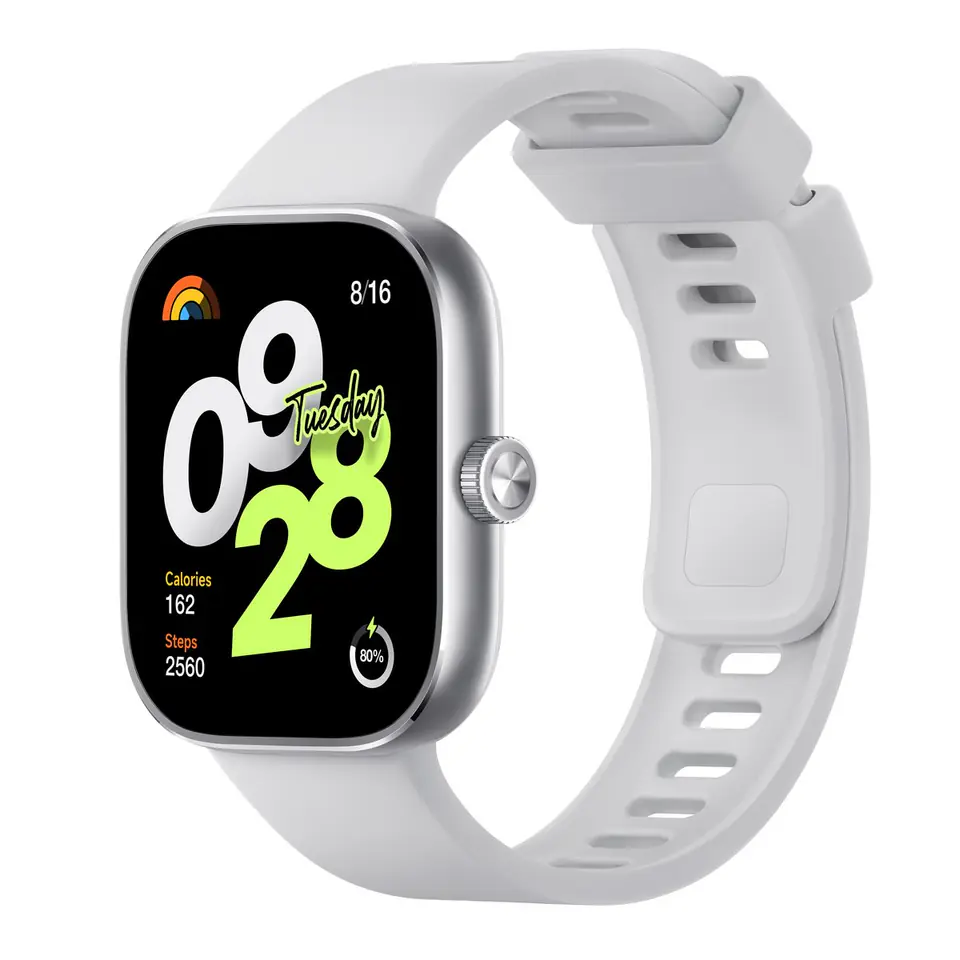 ⁨Redmi Watch 4 | Smart watch | GPS (satellite) | AMOLED | Waterproof | Silver Gray⁩ at Wasserman.eu