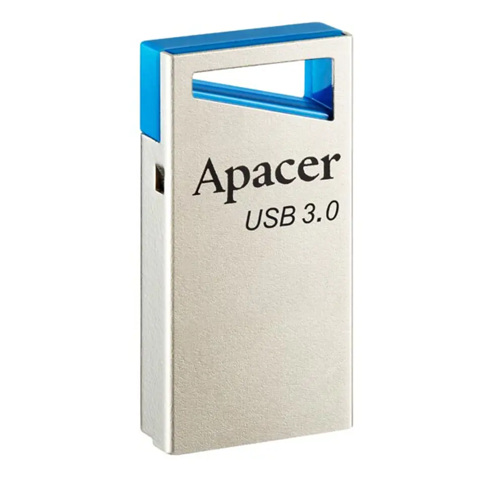 ⁨Apacer USB flash disk, USB 3.0, 64GB, AH155, srebrny, AP64GAH155U-1, USB A, z oczkiem na brelok⁩ w sklepie Wasserman.eu