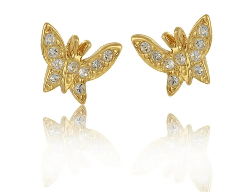 ⁨Butterfly earrings (P3211AU)⁩ at Wasserman.eu