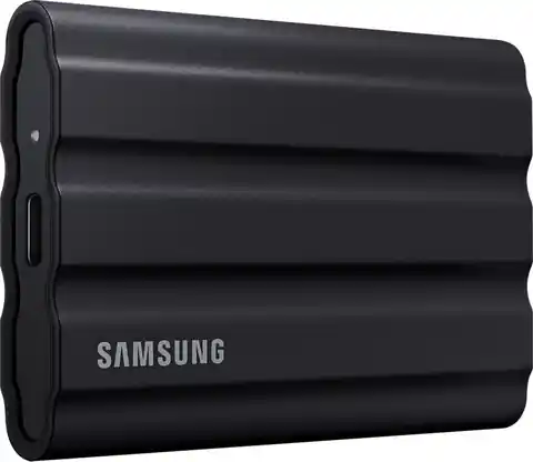 ⁨SAMSUNG SSD T7 Shield External Hard Drive 2TB Black MU-PE2T0S/E⁩ at Wasserman.eu