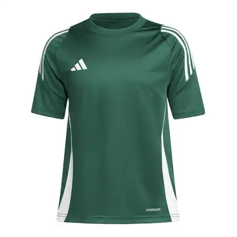 ⁨Koszulka adidas Tiro 24 Jr (kolor Zielony, rozmiar 116)⁩ w sklepie Wasserman.eu