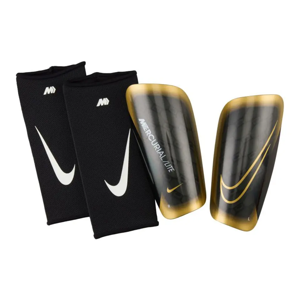 ⁨Ochraniacze piłkarskie Nike Mercurial Lite DN3611 (kolor Czarny, rozmiar XL (180-200cm))⁩ w sklepie Wasserman.eu