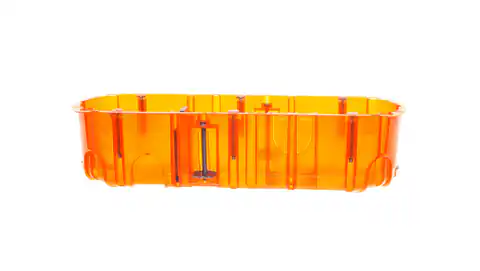 ⁨Batibox Puszka potrójna podtynkowa 67mm 213x50mm pomarańczowa 080123⁩ w sklepie Wasserman.eu