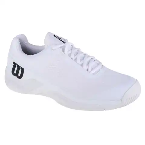 ⁨Buty do tenisa ziemnego Wilson Rush Pro 4.0 M (kolor Biały, rozmiar 44 2/3)⁩ w sklepie Wasserman.eu
