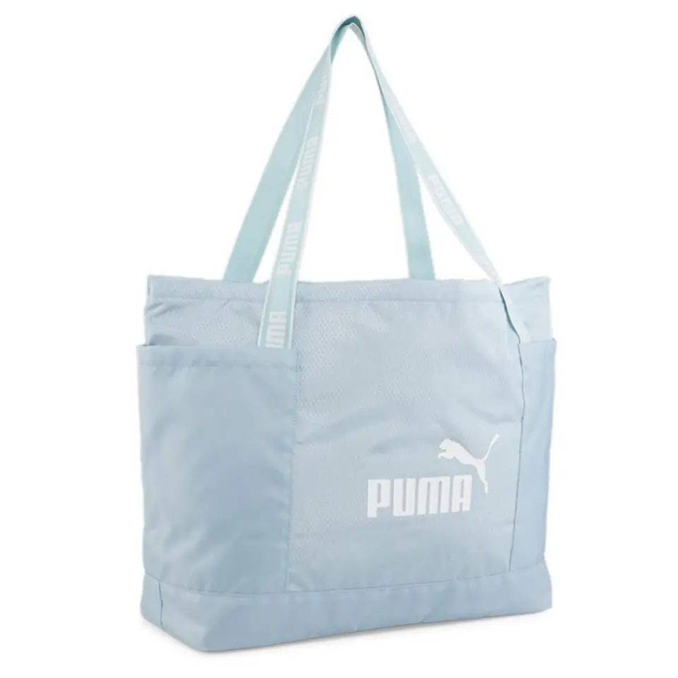 ⁨Torba Puma Core Base Large Shopper 090266 (kolor niebieski)⁩ w sklepie Wasserman.eu