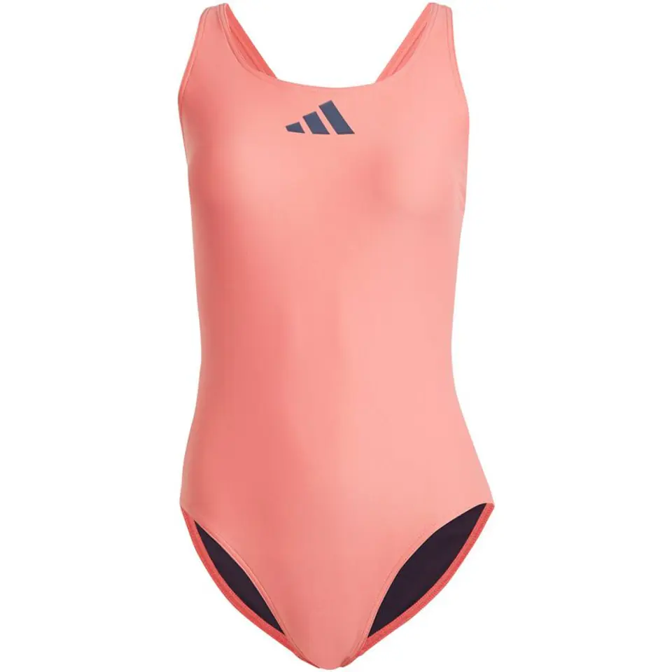 ⁨Kostium kąpielowy adidas 3 Bar Logo Swimsuit W (kolor Różowy, rozmiar 42)⁩ w sklepie Wasserman.eu