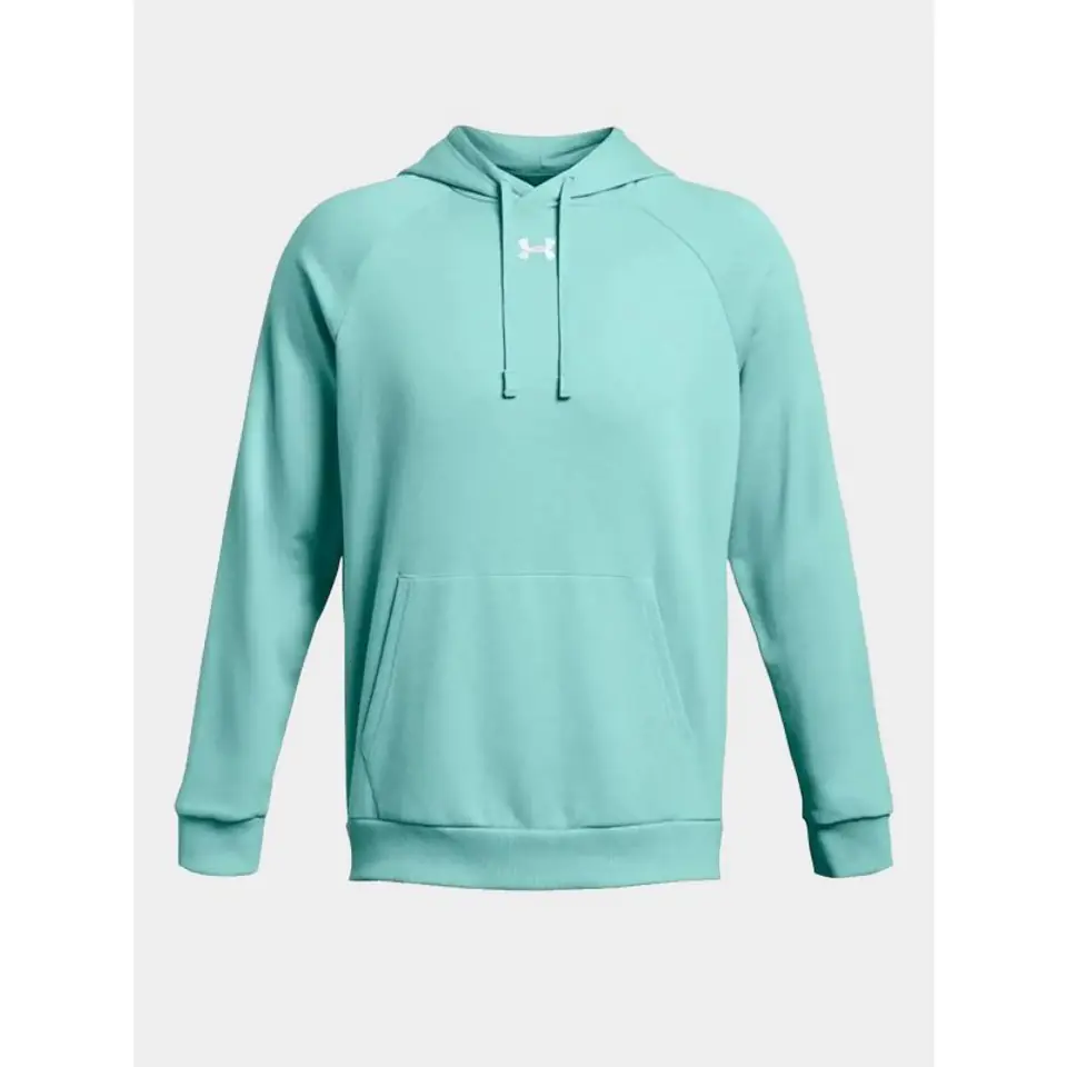 ⁨Bluza męska Under Armour Rival Fleece Hoodie miętowa 1379757 482 M⁩ at Wasserman.eu