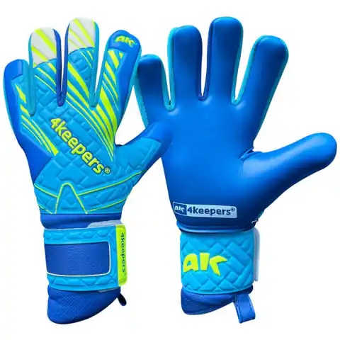 ⁨Rękawice bramkarskie 4Keepers Soft Azur NC Jr (kolor Niebieski, rozmiar 7)⁩ w sklepie Wasserman.eu