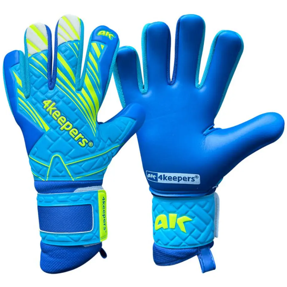 ⁨Rękawice bramkarskie 4Keepers Soft Azur NC M (kolor Niebieski, rozmiar 10)⁩ w sklepie Wasserman.eu