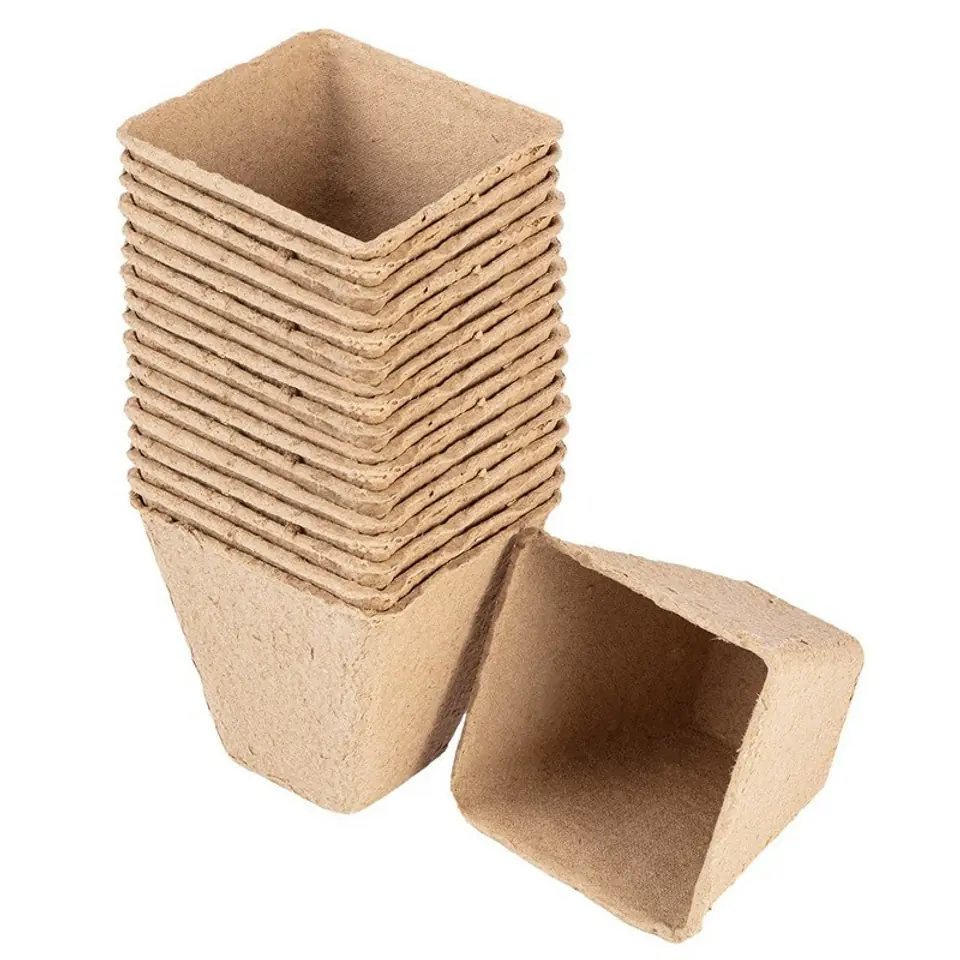 ⁨ROZSADNIKI TORFOWE 8*8*7.8 CM, 18 SZTUK⁩ w sklepie Wasserman.eu