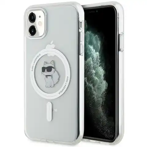 ⁨Karl Lagerfeld KLHMN61HFCCNOT iPhone 11 /Xr przezroczysty/transparent hardcase IML Choupette MagSafe⁩ w sklepie Wasserman.eu