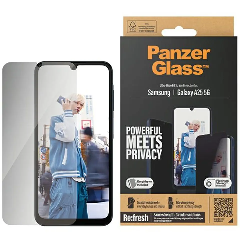 ⁨PanzerGlass Ultra-Wide Fit Sam A25 5G A256 Screen Protection Easy Aligner Included P7335⁩ w sklepie Wasserman.eu