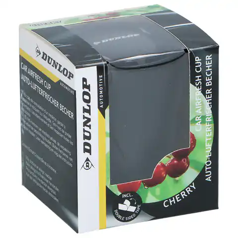 ⁨Dunlop - Żelowy odświeżacz powietrza do samochodu 70 g (cherry)⁩ w sklepie Wasserman.eu
