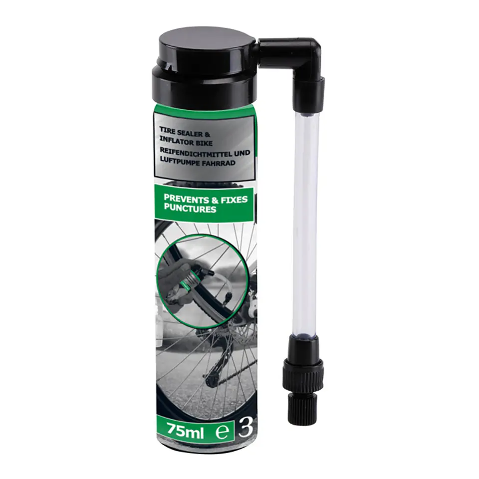 ⁨Bicycle Gear - Spray uszczelniający do dętki z uniwersalnym wentylem 75 ml⁩ w sklepie Wasserman.eu