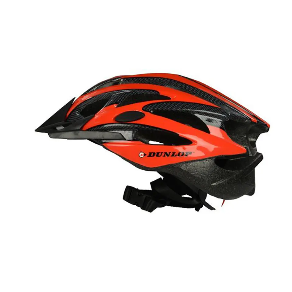Dunlop - Kask rowerowy regulowany MTB r. M 55-58 cm (czerwono-czarny) w sklepie Wasserman.eu