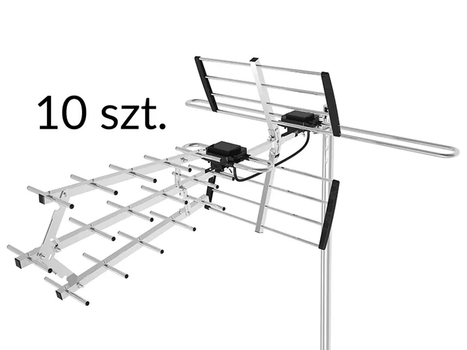 ⁨Antena  DVB-T ATD27S VHF/UHF MUX8 pasywna 10-pak⁩ w sklepie Wasserman.eu