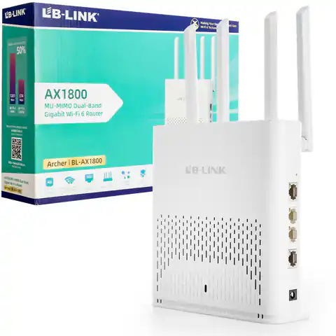 ⁨Router LB-Link AX1800 Wi-Fi 6 Dual-Band LAN 1 Gbps⁩ w sklepie Wasserman.eu