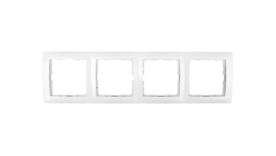 ⁨Berker/B.Square Quadruple frame snow-white 5310148989⁩ at Wasserman.eu