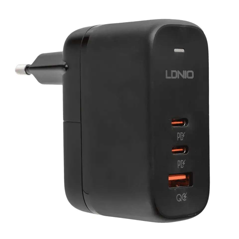 ⁨Ładowarka 65W GaN LDNIO Q366 3x USB USB-C PD QC⁩ w sklepie Wasserman.eu