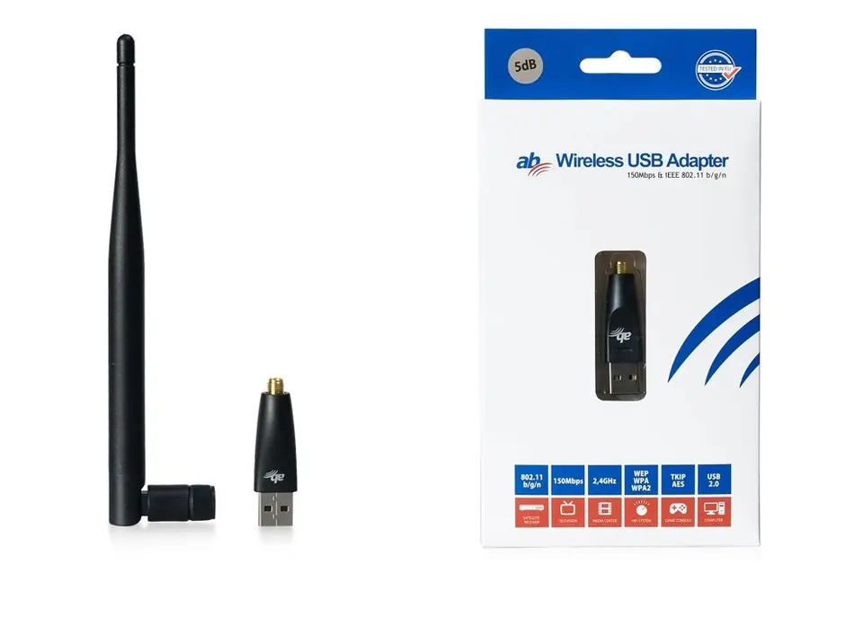 ⁨CryptoBox AB Adapter Wi-Fi 5dB RT5370⁩ at Wasserman.eu