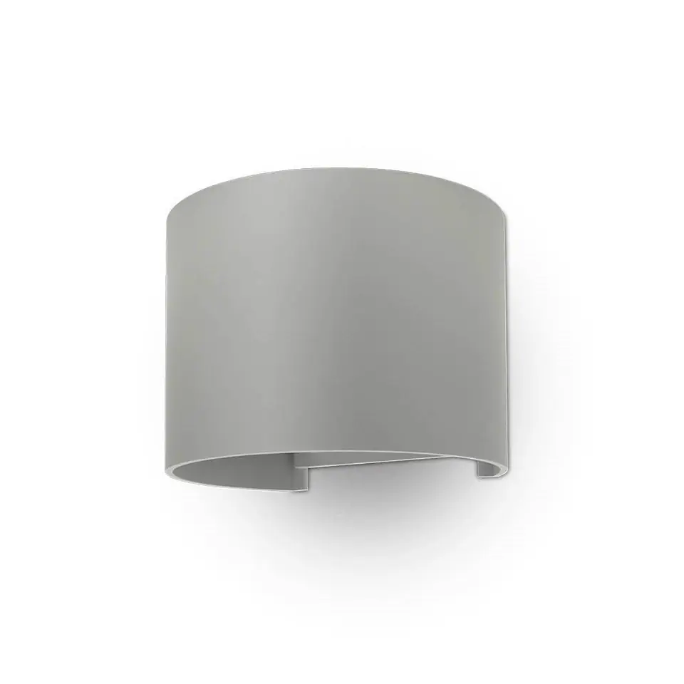 ⁨LED wall luminaire V-TAC VT-756 6W IP65 4000K 660lm (SKU 7092) Grey⁩ at Wasserman.eu