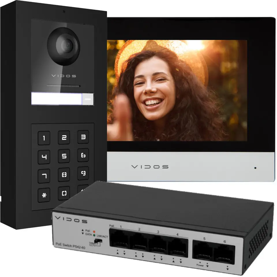 ⁨Wideodomofon IP VIDOS ONE X160/M2010⁩ w sklepie Wasserman.eu