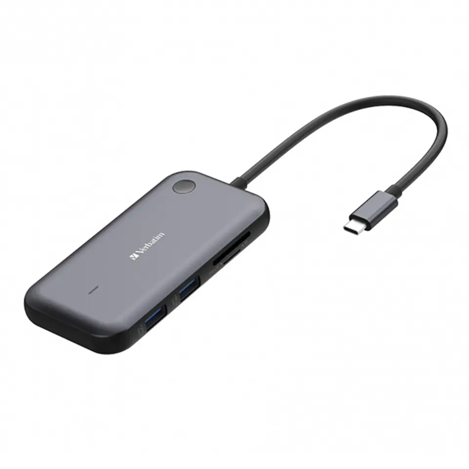 ⁨Bezprzewodowy adapter USB-C z koncentratorem WDA01 Share My Screen 1080p 32146, czarny, długość przewodu 15cm, Verbatim⁩ w sklepie Wasserman.eu