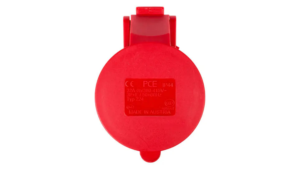 ⁨Portable socket 125A 4P 400V red IP67 POWER TWIST 244-6⁩ at Wasserman.eu