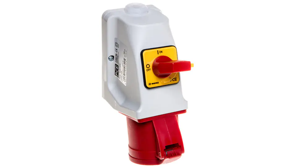 ⁨COMBI socket with disconnector 0-1 M25 32A 5P 400V red IP44 925-6w⁩ at Wasserman.eu