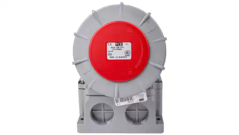 ⁨Fixed socket 63A 4P 400V red IP67 /without gland / POWER TWIST 134-6⁩ at Wasserman.eu