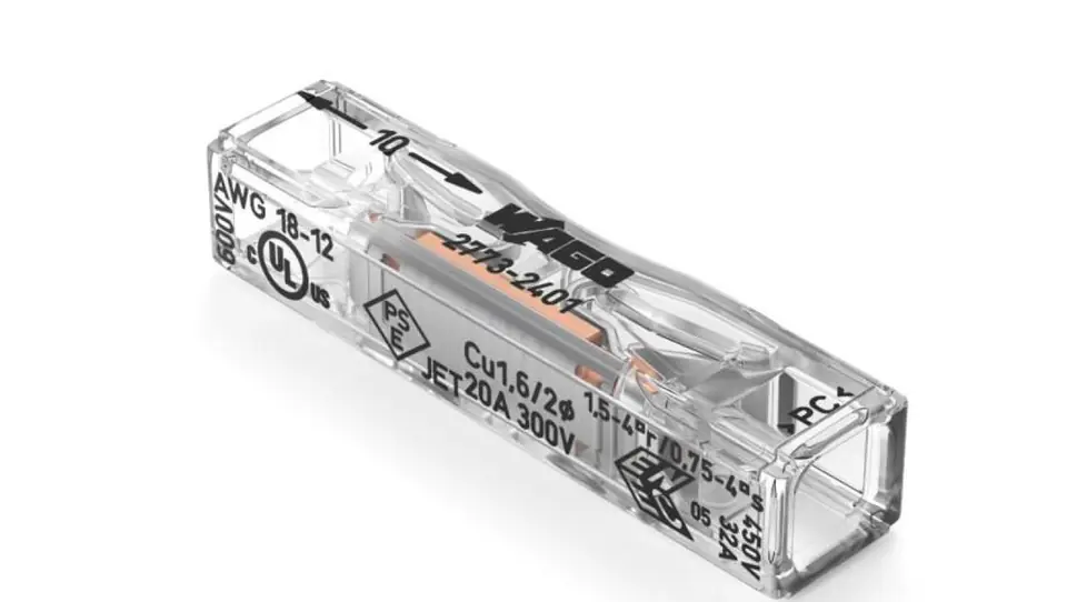 ⁨Flight. zł.instalac.Inline to plug. for single and multi-wire cables, transparent Series 2773 (2773-2401)⁩ at Wasserman.eu