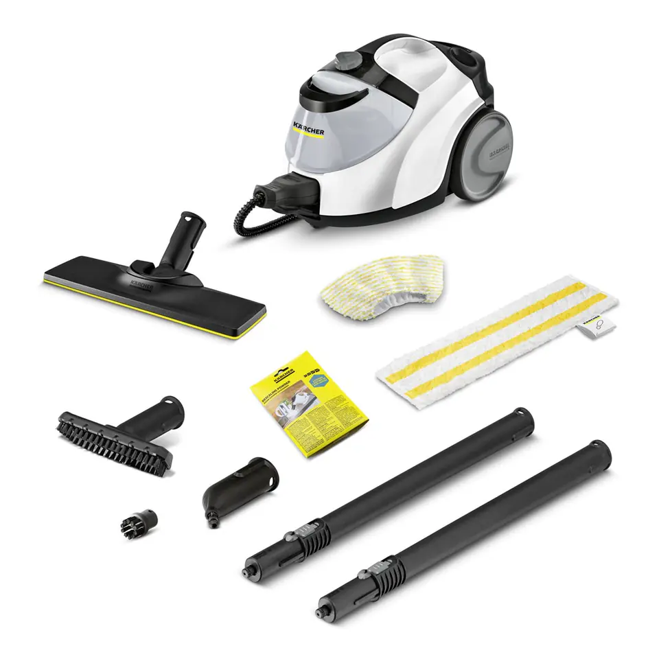 ⁨Kärcher SC 5 EasyFix IRON PLUG Cylinder steam cleaner 1.5 L 2250 W Black, White⁩ at Wasserman.eu