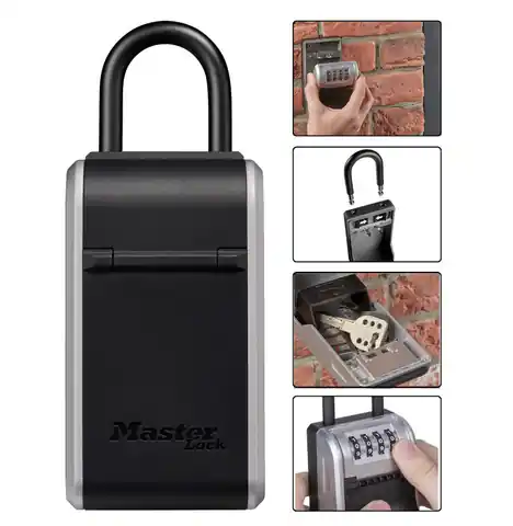 ⁨MASTER LOCK Key case with combination lock and removable shackle⁩ at Wasserman.eu