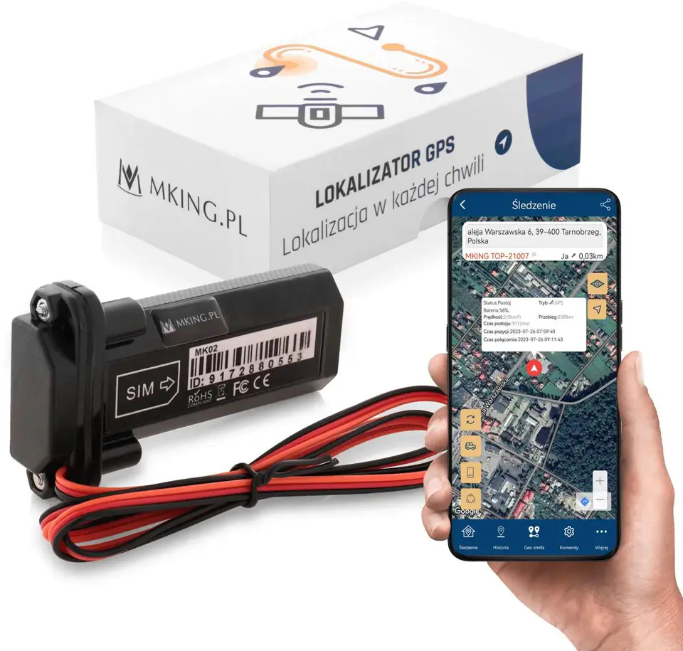 ⁨Lokalizator GPS Mking MK02 Śledzenie Pojazdu Łodzi⁩ w sklepie Wasserman.eu