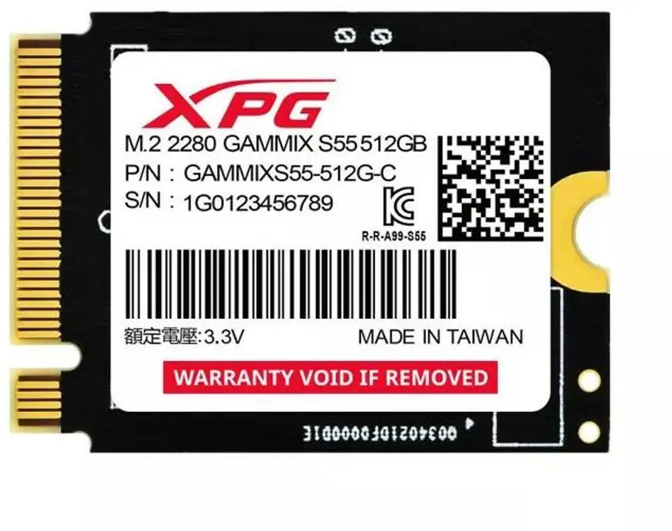 ADATA SSD GAMMIX S55 1TB Gen 4x4 2230 at Wasserman.eu