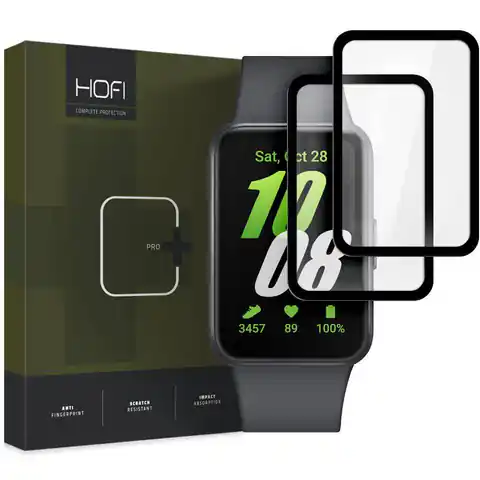 ⁨Szkło Hybrydowe SAMSUNG GALAXY FIT 3 Hofi Hybrid Pro+ 2-pack czarne⁩ w sklepie Wasserman.eu