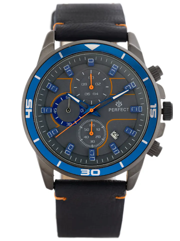 ⁨ZEGAREK MĘSKI PERFECT CH02L - CHRONOGRAF (zp351j) + BOX⁩ w sklepie Wasserman.eu