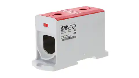 ⁨Złączka OTL300 czerwony Al/Cu 1x95-300mm2 1000 V AC / 1500 V DC Zacisk uniwersalny MAA1300R10⁩ w sklepie Wasserman.eu