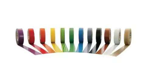 ⁨Taśma izolacyjna 328 0.18-19-20 PVC MIX kolorów 10szt. 416781⁩ w sklepie Wasserman.eu