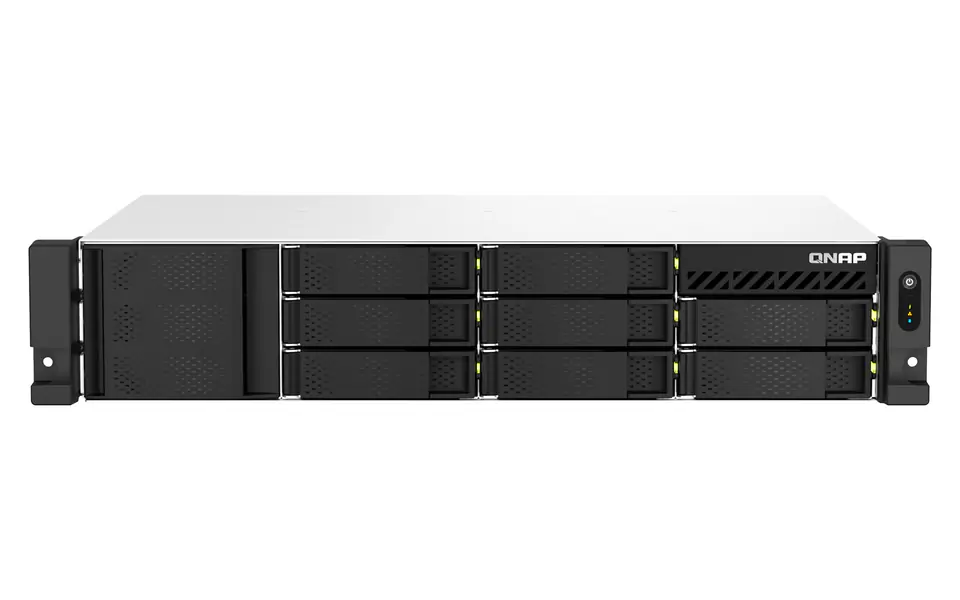 ⁨QNAP TS-864EU-8G NAS/storage server Rack (2U) Ethernet LAN Black⁩ at Wasserman.eu