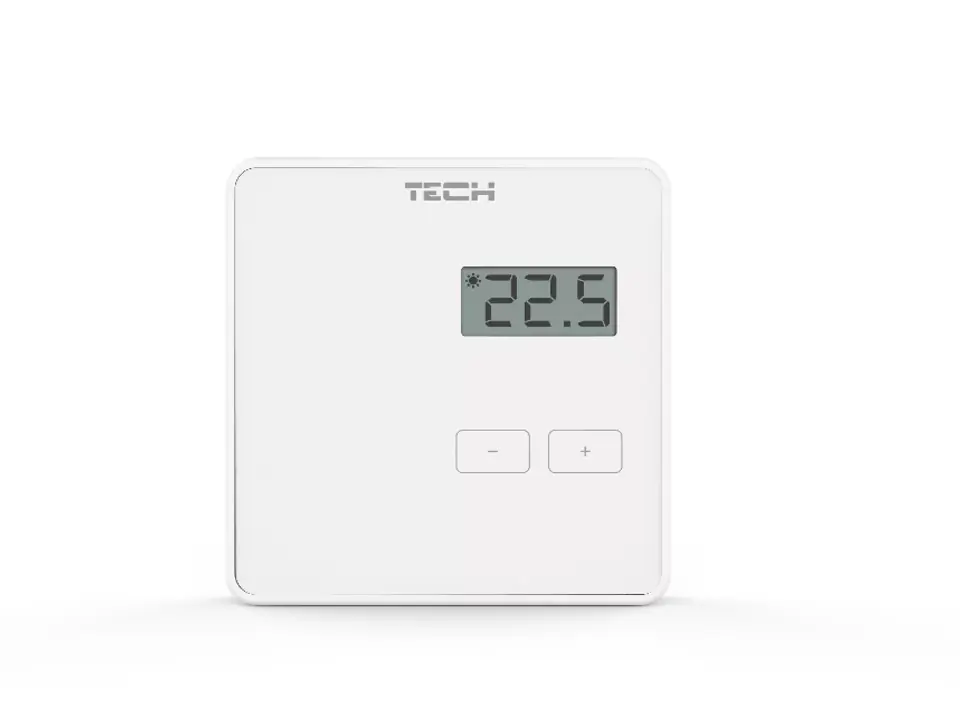 ⁨ROOM TEMPERATURE CONTROLLER WIRELESS WHITE R-8B⁩ at Wasserman.eu