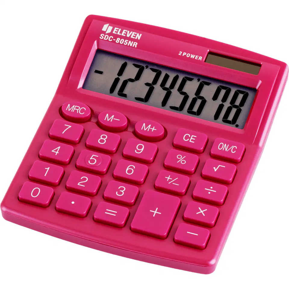 ⁨ELEVEN kalkulator biurowy SDC805NRPKE różowy odcień perłowy⁩ w sklepie Wasserman.eu