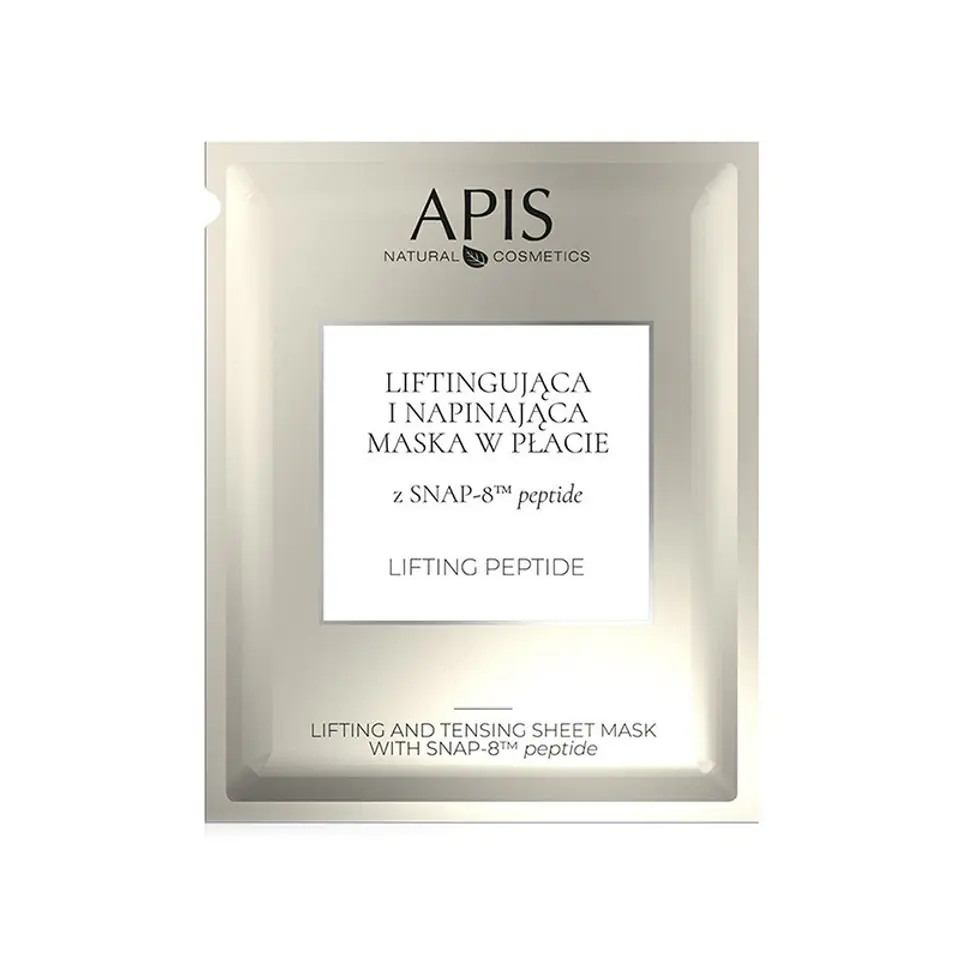 ⁨APIS LIFTING PEPTIDE Liftingująco – napinający maska w płacie z SNAP-8 TM peptide 20 g⁩ w sklepie Wasserman.eu