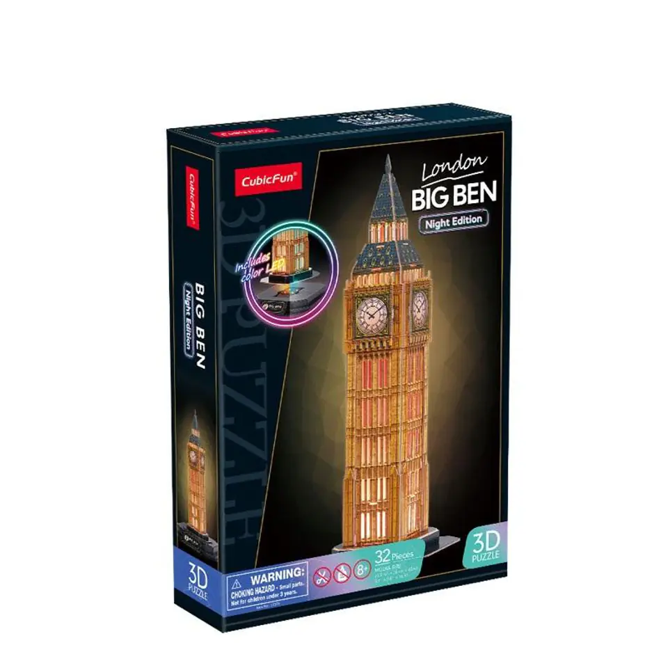 ⁨Puzzle 3D Big Ben LED⁩ w sklepie Wasserman.eu