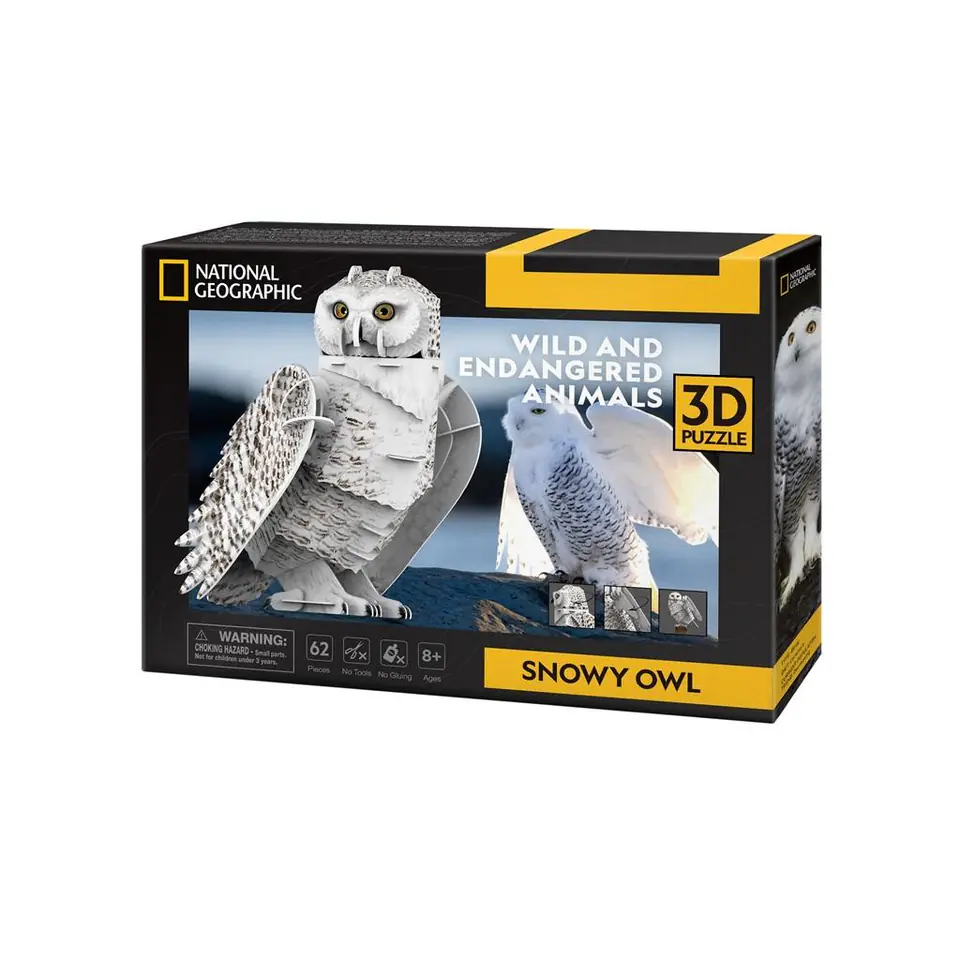 ⁨Puzzles 3D Snowy Owl⁩ at Wasserman.eu